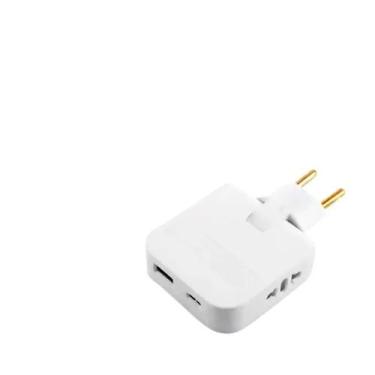Imagem de Adaptador Tomada Benjamin Articulado Com Entrada USB C - Importada