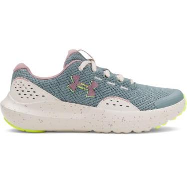 Imagem de Tênis de Corrida Under Armour Surge 4 Infantil, Rosa, 37.5