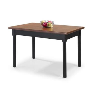 Imagem de Mesa em Madeira Maciça Retangular 4 Lugares - Apaixone&Decore, Preto