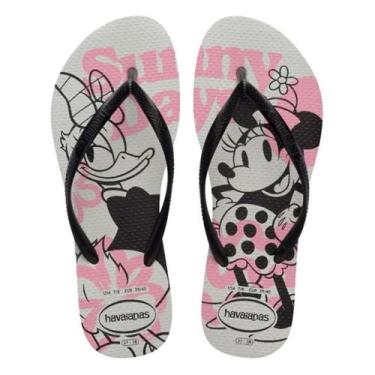 Imagem de Chinelo Havaianas Disney - Minnie & Margarida, 37/38, Branco