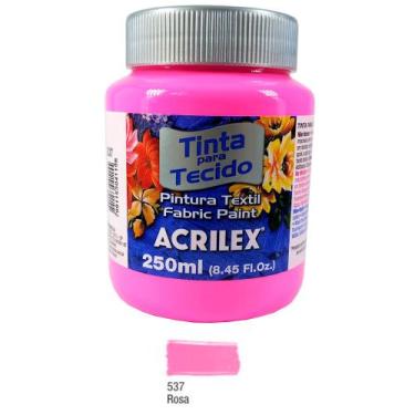 Imagem de Tinta para Tecido Fosca 250ml Acrilex - Rosa