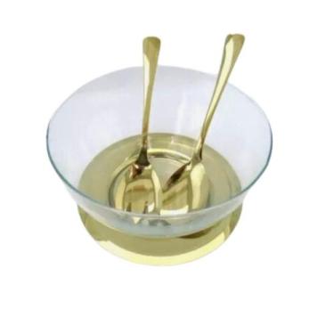 Imagem de Saladeira Dourada 4 Pecas Fineza