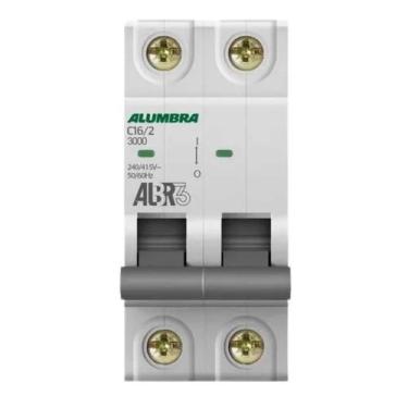 Imagem de Disjuntor Din Tripolar - C16 - Branco - 50/60hz - Alumbra