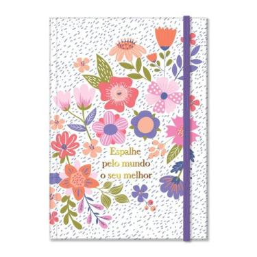 Imagem de Caderneta M estampada Sempre-viva - Fina Idéia