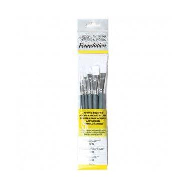 Imagem de Pincéis Winsor & Newton Foundation 06 Unidades 5295007 - WINSOR NEWTON