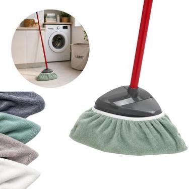 Imagem de 12 Panos Microfibra Refil Para Vassoura Mop Limpeza - Kehome