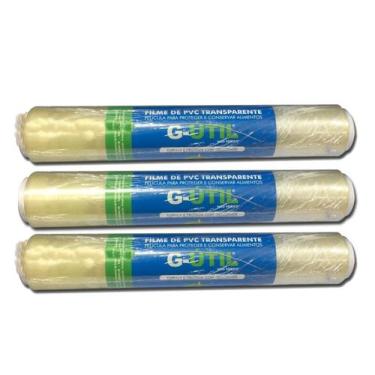 Imagem de Kit c/ 3 Rolos de Papel Filme de PVC 0,28x100MT - GUARUFILME