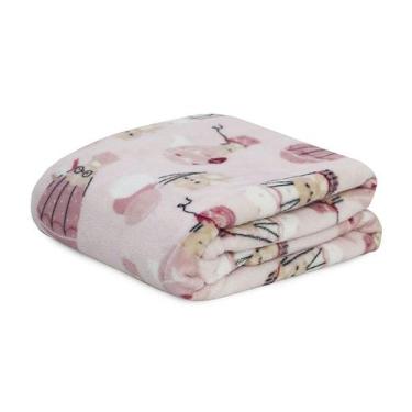 Imagem de Cobertor Baby Infantil Flannel Microfibra Estampado Menino Menina 90x1