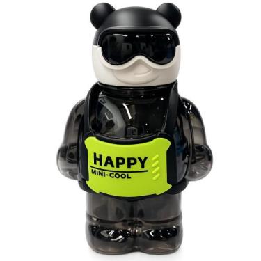 Imagem de Garrafa Infantil Ursinho Descolado Preto 800ml - BBR Toys