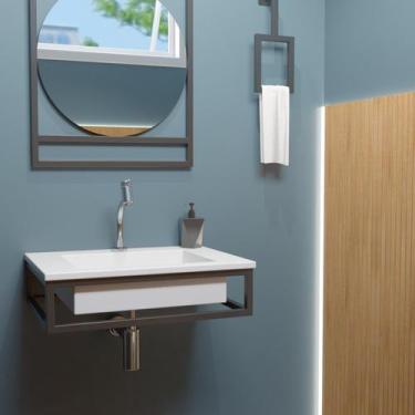 Imagem de Bancada 60 x 45cm com Cuba Iron Black - Venturi
