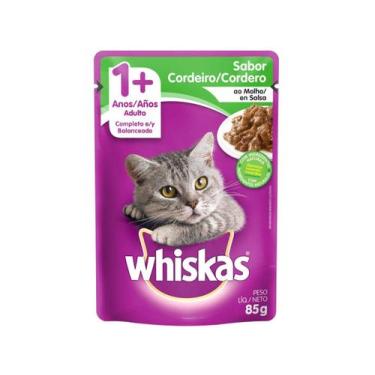 Imagem de Ração Úmida Sachê Cordeiro ao Molho para Gatos Adultos Whiskas 85 g