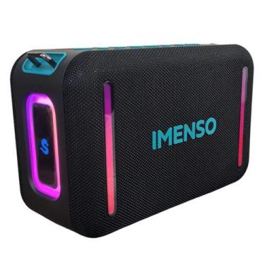 Imagem de Caixa De Som Imenso X55 Bluetooth RGB 40W Recarregável, Preto