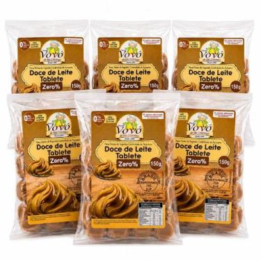 Imagem de Kit 6 Doce de Leite Puro Zero Ad. Açúcar VOVÓ 150g - Doces Vovó De São