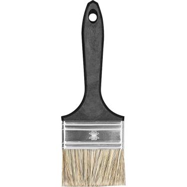 Imagem de Pincel para Pintura 300-7 Cerdas Gris Longas Sintéticas Boa Retenção de Tinta Cabo Preto Atlas