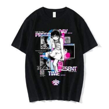 Imagem de Camiseta Gráfica Unissex Do Anime Serial Experiments Lain, Iwakura Man