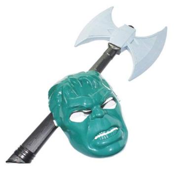 Imagem de Fantasia Acessório Machado Com Mascara Hulk - Leplastic