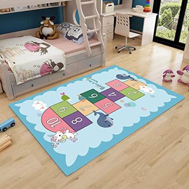 Imagem de Tapetes para área da vida dos jogos, tapete antiderrapante para controle de jogadores/decoração de sala de jogos, tapete de casa - tapete para crianças brincadeiras, tapete para ambientes internos e externos - A 120 x 160 cm/47 x 63