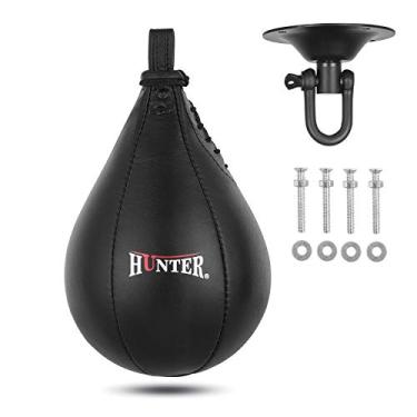Imagem de Hunter Speed Ball Boxe Couro de Vaca MMA Muay Thai Treinamento Punching Dodge Striking Bag Kit Pendurado Giratório Treino