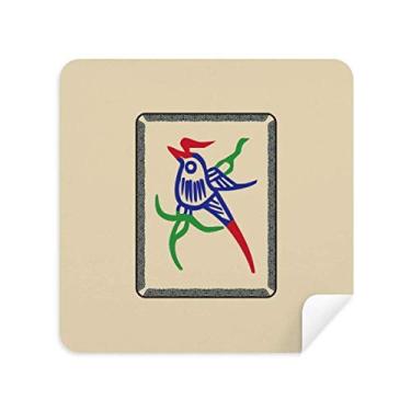 Imagem de Mahjong Bamboo Bar 1 azulejo padrão óculos pano pano limpador de tela tecido camurça pacote com 2