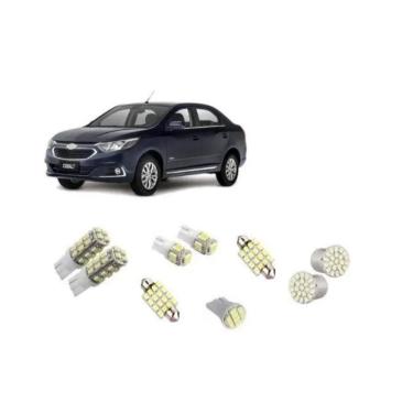 Imagem de Kit Lâmpadas Led Pingo Teto Placa Re Novo Cobalt 2015 Gm