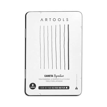 Imagem de Caneta Técnica Nankin Artools Pigmentum 8 Graduações