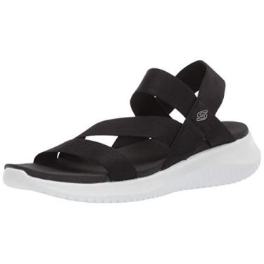 Imagem de Skechers Sandália feminina Flex-Ultra Boogie-Stretch Gore Strap, Preto, 5