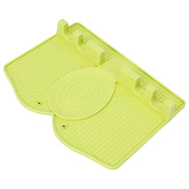 Imagem de Suporte de utensílio de silicone para descanso de colher utensílios de cozinha práticos antiderrapantes para utensílios de cozinha Luz verde