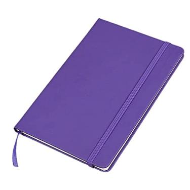 Imagem de Diário de couro B5/A5/A6 Caderno de negócios Papéis de cuidados com os olhos, Roxo, A6