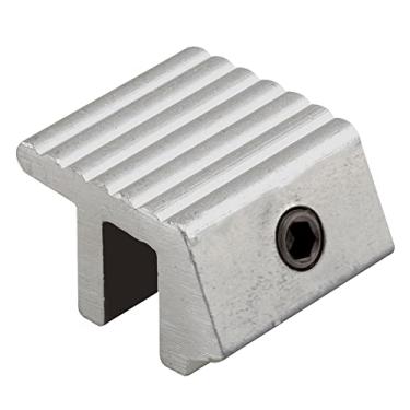 Imagem de Prime-Line U 9810 Trava de janela deslizante de alumínio resistente à adulteração, serve para trilhos de 1/10.2 cm, alumínio (pacote com 2)