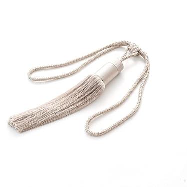 Imagem de Suportes de cortina Cortina de borla cilíndrica simples, cortina de bola pendurada, acessórios de cortina, T14,4 pcs