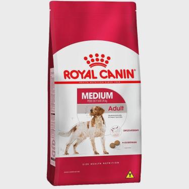 Imagem de Ração Royal Canin Medium Adult para Cães de Raças Médias a partir de 12 Meses de Idade - 15 Kg