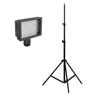 Imagem de Kit com Iluminador Led Profissional HD-160 e Tripé DSLR