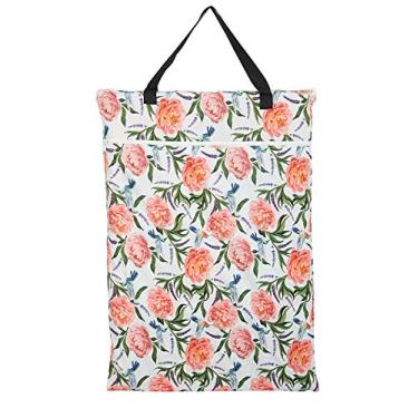 Imagem de Saco grande para pendurar fraldas de pano molhado/seco para fraldas reutilizáveis ou lavanderia (pássaro de umming Bird)