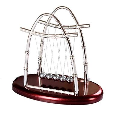 Imagem de Outgeek – Bola de balanço Newton para decoração de mesa com pêndulo para home office