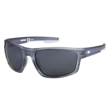 Imagem de Caterpillar Men's Motor Polarized Sunglasses Rectangular, Matte Navy Crystal Fade, 62 mm