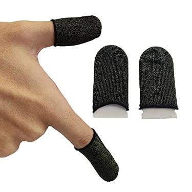 Imagem de Luva de Dedo Gamer REUUY Semi Pr� Pra Jogos Mobile - Antiderrapante, � Prova de Oleosidade e Suor, Anti-impress�o Digital - Compat�vel com Android e iOS [video game]