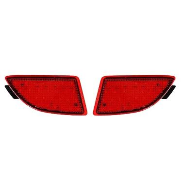 Imagem de MACHSWON LH/RH Luzes de LED para para-choque traseiro conjunto de lâmpada traseira (lente vermelha), 2013-2016 compatível com Mazda 3 Hatchback, luzes traseiras do lado do passageiro e do motorista
