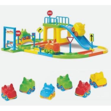 Pista Playset Infantil Posto Corpo de Bombeiros Carrinho e