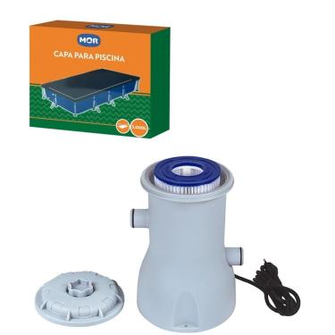 Imagem de Kit Capa + Filtro Bomba 2.200 L/h Para Piscina Premium 5000 Litros - Mor