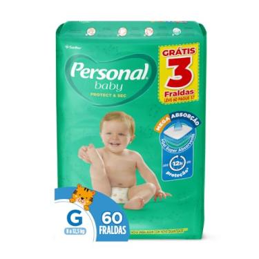 Imagem de Personal Fralda Baby Protect&Sec G, Leve 60 Pague 57 Unidades