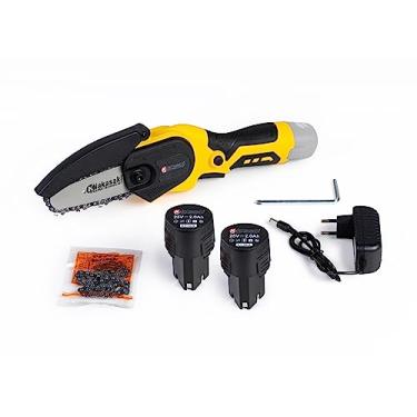 Imagem de Motosserra a Bateria, 25V, 800W, Carregador e 2 Baterias, Motosserra Recarregável, Podadora Portátil, Podadora Mini