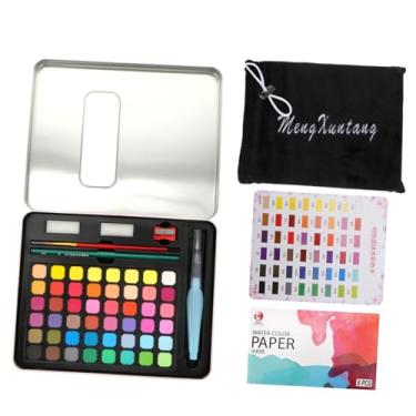 Imagem de NUOBESTY Definir conjunto de aquarela ferramentas de pintura terno infantil kit desenho infantil kit de desenho infantil acessórios de pintura tinta aquarela durável portátil escovar aluna