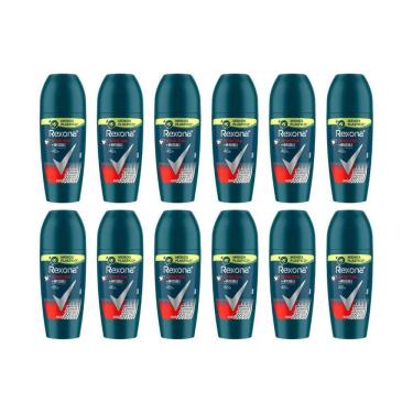 Imagem de Desodorante Roll-On Rexona 50Ml Masc Antibact Invisible-12Un
