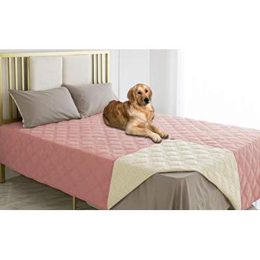 Imagem de Capa para cama de cachorro à prova d'água com proteção antiderrapante para sofá de cama de móveis, da Ameritex, (226x259 cm, rosa claro)