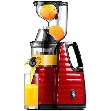 Imagem de Extrator de suco de mastigação lenta Prensa fria Vertical Máquina de espremedor de frutas inteiras para suco de frutas e vegetais com alto teor de nutrientes Fonte de suco de alto rendimento