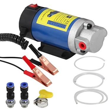 Imagem de Vevitts Bomba de óleo de motor, bomba de óleo de motor autoescorvante elétrica portátil para carro, motocicleta e barco motor bomba de troca de óleo 12V 100W