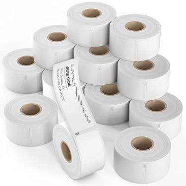 Imagem de Dasher Products Etiquetas de endereço compatíveis com Dymo 30252 – 3 1/20.3 cm x 8 cm, 12 rolos de 350 etiquetas, autoadesivas para envio, código de barras, UPC, compatível com LabelWriter 4XL, 450,