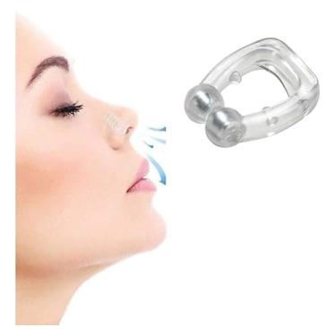 Imagem de Kit 3 clip nasal dilatador Aparelho Nasal Dilatador Magnético Anti Ronco e Apneia, Tamanho Pequeno, transparente Nose Ring