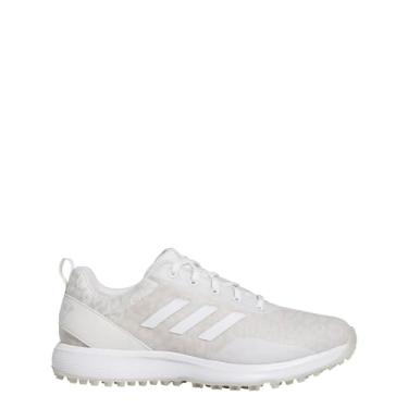 Imagem de adidas Tênis de golfe feminino S2G Spikeless 23, Calçado branco/cinza, 36
