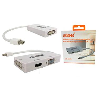 Imagem de Adaptador de Conversão Multimódo Mini DisplayPort para HDMI + VGA + DVI Le-5576